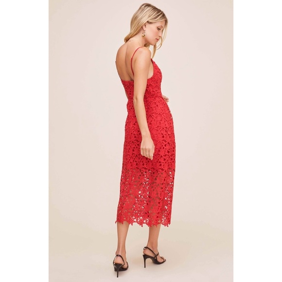 ASTR the Label Red Lacey Dress - Picture 2 of 5